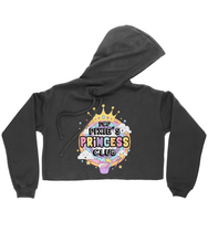 Load image into Gallery viewer, Pixie Cake Face 'Princess Club' Ladies Cropped Hoodie