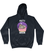 Load image into Gallery viewer, Pixie Cake Face 'Always Snoozin' College Hoodie