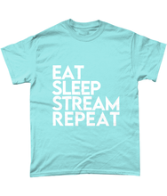 Load image into Gallery viewer, 'Eat Sleep Stream Repeat' T-Shirt