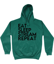 Load image into Gallery viewer, 'Eat Sleep Stream Repeat' College Hoodie