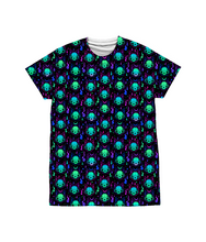 Load image into Gallery viewer, Cat Skull Print T-Shirt