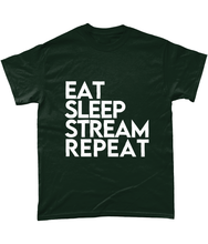 Load image into Gallery viewer, 'Eat Sleep Stream Repeat' T-Shirt