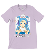 Load image into Gallery viewer, Chill Anime Girl Crew Neck T-Shirt