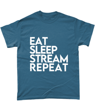 Load image into Gallery viewer, 'Eat Sleep Stream Repeat' T-Shirt