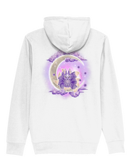 Load image into Gallery viewer, Crescent Moon Kitsune Zip Connector Hoodie
