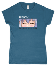 Load image into Gallery viewer, Cute Girls Watch Anime SoftStyle Ladies Fitted T-Shirt