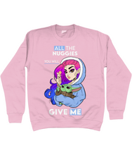 Load image into Gallery viewer, Pixie Cake Face 'All The Nuggies' Sweatshirt