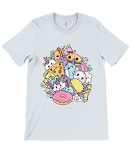 Load image into Gallery viewer, Kawaii Fast Food Friends Crew Neck T-Shirt