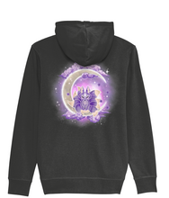 Load image into Gallery viewer, Crescent Moon Kitsune Zip Connector Hoodie