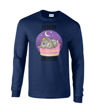 Load image into Gallery viewer, Pixie Cake Face 'Always Snoozin' Long Sleeve T-Shirt