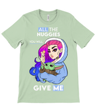 Load image into Gallery viewer, Pixie Cake Face 'All The Nuggies' Crew Neck T-Shirt