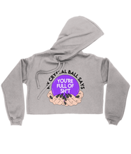 Load image into Gallery viewer, &#39;My Crystal Ball&#39; Ladies Cropped Hoodie
