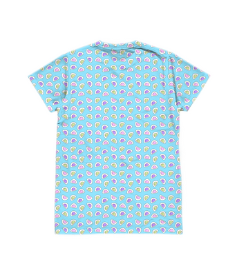 Baby Blue Pastel Mochi Print T-shirt