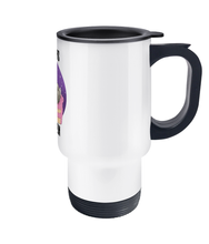 Load image into Gallery viewer, Pixie Cake Face 'Always Snoozin' Travel Mug