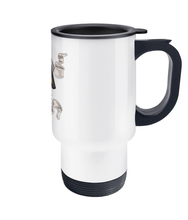 Load image into Gallery viewer, Rob Raven Travel Mug 'Captain Fenton Scroll'