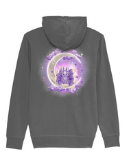 Load image into Gallery viewer, Crescent Moon Kitsune Zip Connector Hoodie