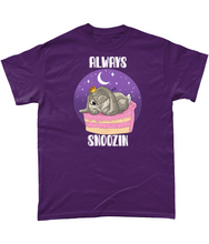 Load image into Gallery viewer, Pixie Cake Face 'Always Snoozin' T-Shirt