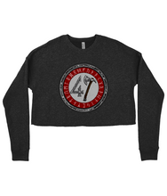 Load image into Gallery viewer, Raw47 Runic Ladies Cropped Sweatshirt