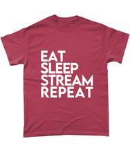 Load image into Gallery viewer, 'Eat Sleep Stream Repeat' T-Shirt