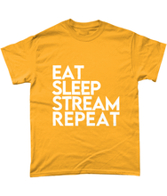 Load image into Gallery viewer, 'Eat Sleep Stream Repeat' T-Shirt