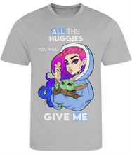 Load image into Gallery viewer, Pixie Cake Face 'All The Nuggies' Men's Cool Sports T-shirt