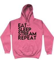 Load image into Gallery viewer, 'Eat Sleep Stream Repeat' College Hoodie