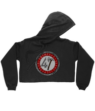 Load image into Gallery viewer, Raw47 Runic Ladies Cropped Hoodie