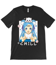 Load image into Gallery viewer, Chill Anime Girl Crew Neck T-Shirt