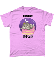 Load image into Gallery viewer, Pixie Cake Face 'Always Snoozin' T-Shirt
