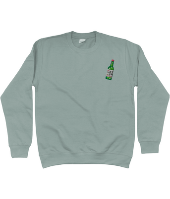 Soju Bottle Embroidered Sweatshirt