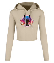 Load image into Gallery viewer, Monster Girl Cropped Hooded T-shirt