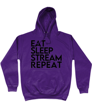 Load image into Gallery viewer, 'Eat Sleep Stream Repeat' College Hoodie