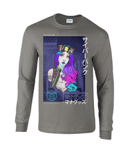Load image into Gallery viewer, Cyberpunk Girl Long Sleeve T-Shirt