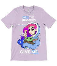 Load image into Gallery viewer, Pixie Cake Face 'All The Nuggies' Crew Neck T-Shirt