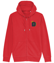Load image into Gallery viewer, The King D42 Embroidered Zip Connector Hoodie