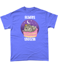 Load image into Gallery viewer, Pixie Cake Face 'Always Snoozin' T-Shirt