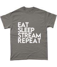 Load image into Gallery viewer, 'Eat Sleep Stream Repeat' T-Shirt