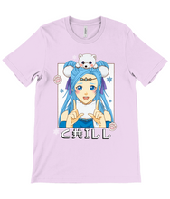 Load image into Gallery viewer, Chill Anime Girl Crew Neck T-Shirt