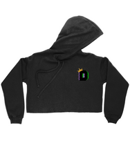 Load image into Gallery viewer, The King D42 Ladies Cropped Hoodie