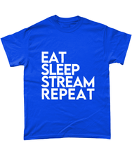 Load image into Gallery viewer, 'Eat Sleep Stream Repeat' T-Shirt