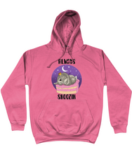 Load image into Gallery viewer, Pixie Cake Face 'Always Snoozin' College Hoodie