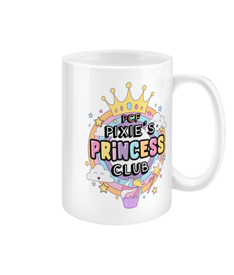 Pixie Cake Face 'Princess Club' 15oz Mug