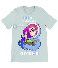 Load image into Gallery viewer, Pixie Cake Face 'All The Nuggies' Crew Neck T-Shirt