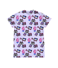 Load image into Gallery viewer, Cosmic Kitty Print T-Shirt