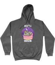 Load image into Gallery viewer, Pixie Cake Face 'Always Snoozin' College Hoodie
