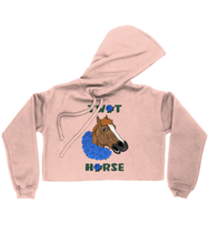 Load image into Gallery viewer, September Rose Ladies Cropped Hoodie Tw*t Horse’