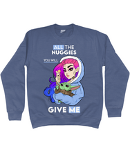 Load image into Gallery viewer, Pixie Cake Face 'All The Nuggies' Sweatshirt
