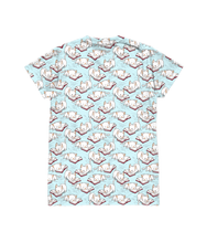 Load image into Gallery viewer, Sleepy Study Kitty Print T-Shirt