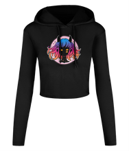 Load image into Gallery viewer, Monster Girl Cropped Hooded T-shirt