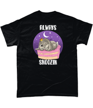 Load image into Gallery viewer, Pixie Cake Face 'Always Snoozin' T-Shirt